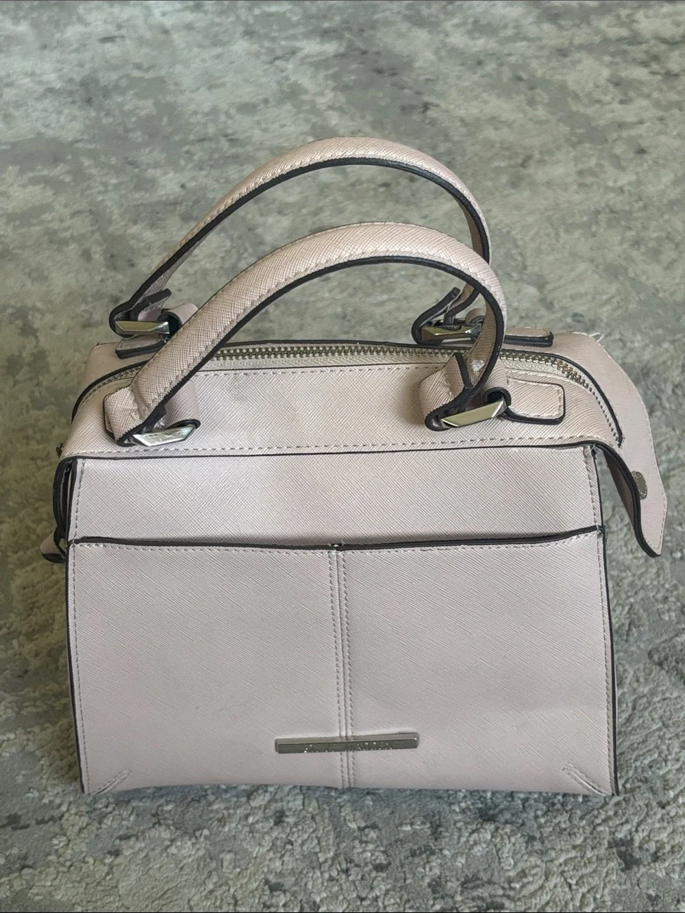 Steve Madden Blush Cream Top-Handle Satchel with Strap